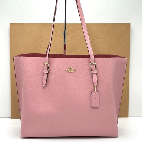 Coach Handbags - HOT DEAL 🔥Coach Mollie Shoulder Tote Bag Leather Pink color